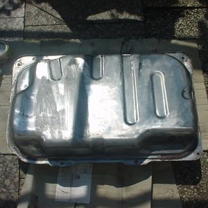 Der Tank nach dem entrosten