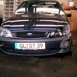 An dieser Delle zerschellte ein Baustellen LKW
