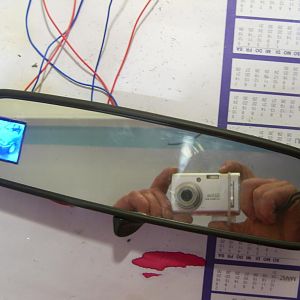 Vectra B Rückspiegel mit 1.5"LCD und CCD-Kamera (zwei getrennte Systeme)