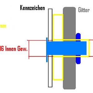 kennzeichenbefestigung