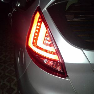 LED Rücklicht im Einsatz
