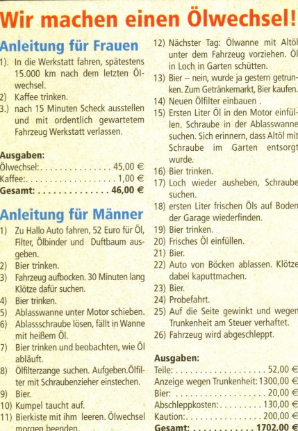 Ölwechsel