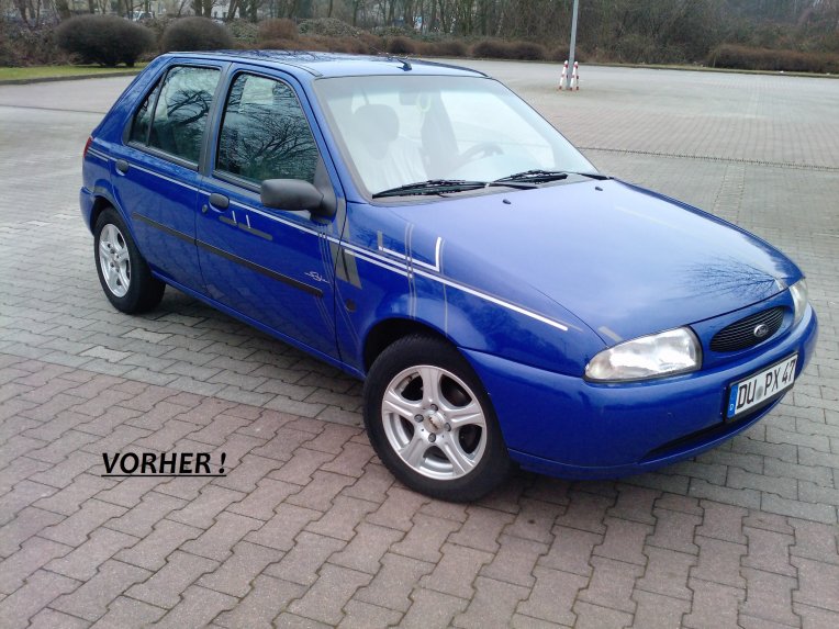 Aufkleber vorher