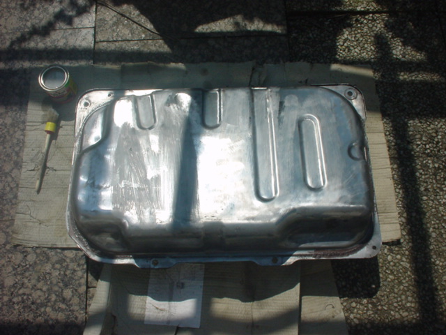 Der Tank nach dem entrosten