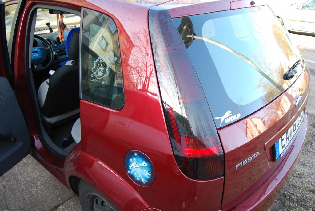 Lassierte Rückleuchten