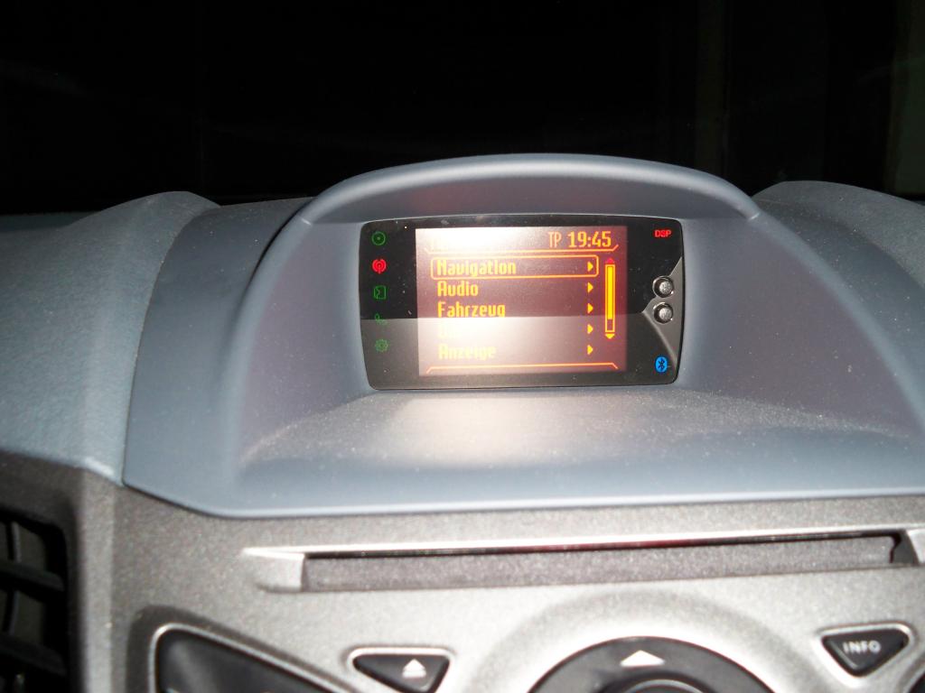 Screen des Navigationsmenüs