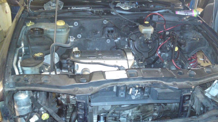 So gegen 11 Motor ist drinne.