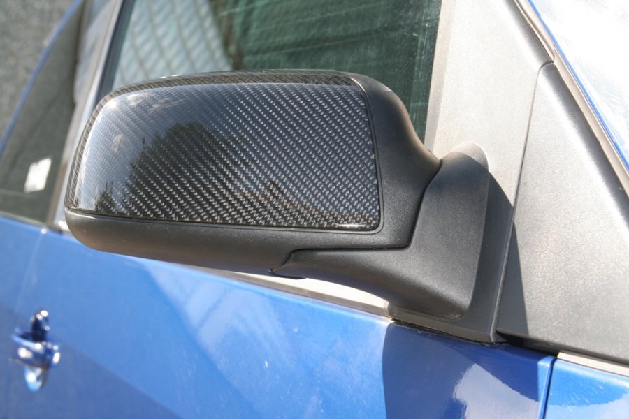 Spiegelkappe mit Echtcarbon bezogen